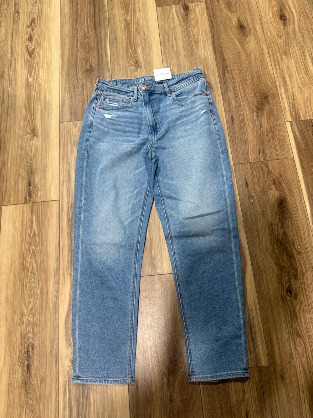 American Eagle Outfitters Light Blue Straight Leg Jeans
